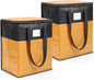 2Pack 180L Extra Large Moving Bags Heavy Duty with Strong Zipper & Comfortable Handles,Sturdy & Durable Clothes Storage Bags,Reusable Packing Moving Boxes for College Dorm,Bedding,Space Saving,Yellow
