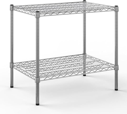 21" Deep x 30" Wide x 27" Height Wire Shelving Kit | 2-Tier | NSF Commercial Storage Rack Unit