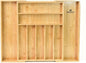AB Home & Beauty Expandable Bamboo Drawer Organizer for Kitchen Utensils - Adjustable Silverware Organizer, Non-Slip Bamboo Cutlery Tray, Eco-Friendly Kitchen Drawer Storage