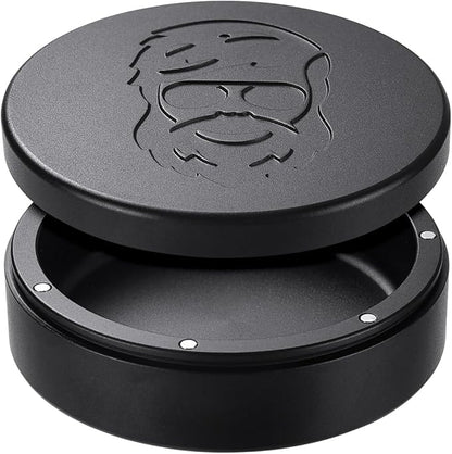 3.0inchBEIJIATE Magnetic Metal Can, Holder, Metal Container, Carved Tin with Magnetic Closure, Aluminum Container, Slim Pouch Can, zyn metal can,zyn container Storage Box Set (Black)
