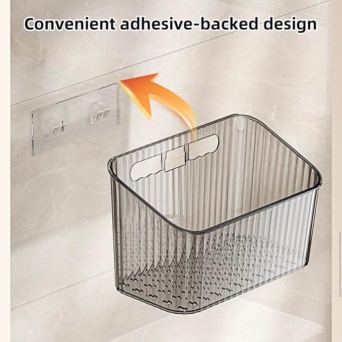 2 Pack Cabinet Door Organizer with back-mounted hook, Cabinet door Storage Holder Basket , Hanging cabinet organizer for Kitchen, Bathroom, Cabinet, Pantry, Office (2 Packs Gray)