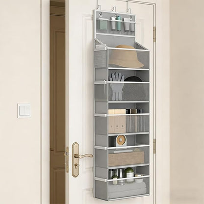 Extra Large Over the Door Shoe Rack and Storage Bag with Reinforced Hooks for Shoes Accessories Items Multiple Notebook