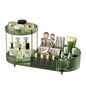 360 Rotating Makeup Organizer for Vanity, 2 Small Trays & 5 Compartments for Cosmetics, Skincare, Perfume, Lipstick & Make up Brush Holder, Bathroom Countertop Organizers and Storage for Dresser, Desk
