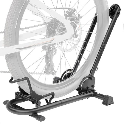 BikeHand Foldable Bike Stand Floor Rack | Sturdy & Durable Quick-Fold Design for MTB & Road Bicycle Storage - up to 2.4" Tire Width | Portable Bike Rack Garage Foldable Storage Stand | Updated Design