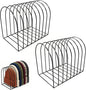 2 Pcs Beanie Organizer, 10-Cap Capacity Metal Beanie Holder, Hat Rack for Knit Hats, Space-Saving Storage for Bedroom, Entryway, Mudroom, Dorm, Apartment,Office