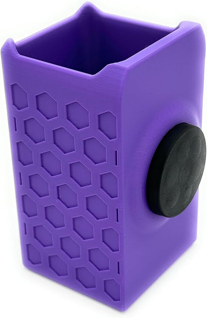 Magnetic Zip Tie Holder – Tool Organizer with Rubberized Magnets | Multiple Sizes & Colors for Garage, Shop, or Toolbox Storage (Purple, Short)