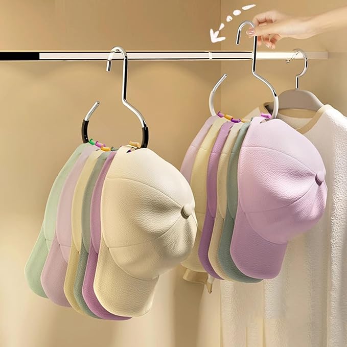 Multifunctional Hangers Scarf Hangers with Open Rings Designs for Hanging Belts Ties Hats and More Closet Organizers