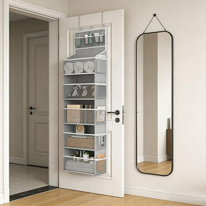 Extra Large Over the Door Shoe Rack and Storage Bag with Reinforced Hooks for Shoes Accessories Items Multiple Notebook