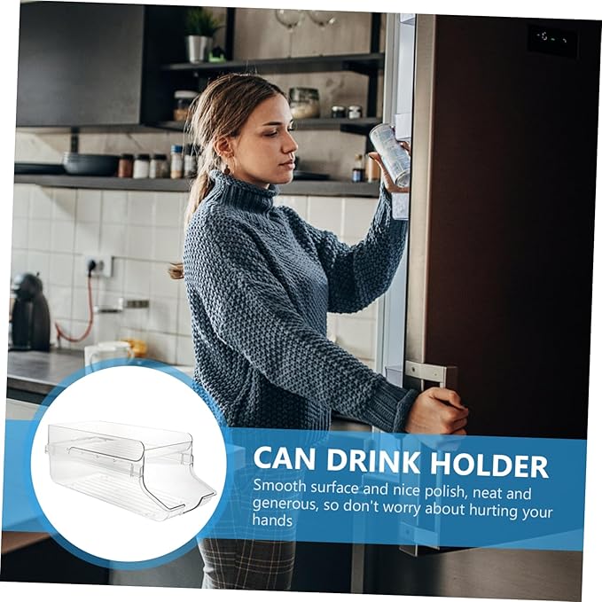 ABOOFAN Beverage Can Dispenser for Fridge Soda Dispenser Stand Drink Organizer Fridge Storage Box
