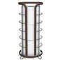 BROOKSTONE Toilet Paper Holder Stand Reserve - Free Standing Toilet Paper Stand with Storage that Holds Mega Rolls, Standing Bathroom Tissue Organizer, Bathroom Decor - Modern Storage Holder, Bronze