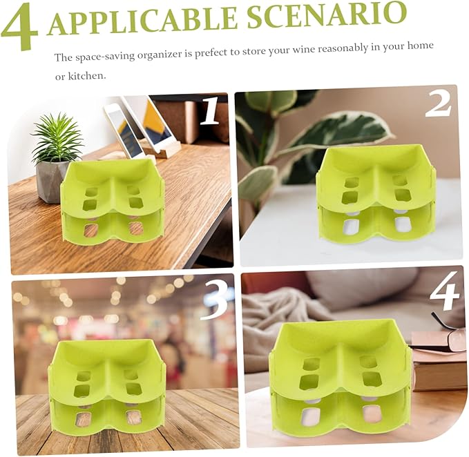 Ciieeo 4pcs Stackable Can Organizer Drink Storage Rack for Refrigerator Pantry Cabinet