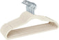 Simplify Slim Velvet Clothes Hangers | 100 Pack | Non-Slip | Shirts | Suit | Pants | Dresses | Garments | Closet Storage & Organization | Durable | Ivory