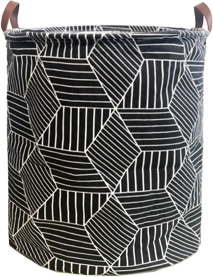 Waterproof Laundry Hamper Collapsible Laundry Basket Leather Handle Laundry Bag Large Clothes Storage Toy Organization for Bathroom Bedroom Laundryroom College Dorms (92-Satisfied laundry hampers)