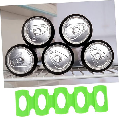 2pcs Organizer Fridge Beverage Storage Shelf Fridge Mat Drink Storage Rack Can Stacking Mats