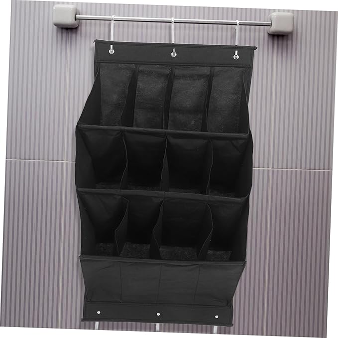 IMIKEYA Over Door Shoe Organizer Wall Mounted Storage Rack for Boots High Heels and Sneakers Breathable Compact Design for Spaces Easy Installation Without Tools