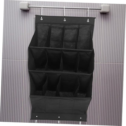 IMIKEYA Over Door Shoe Organizer Wall Mounted Storage Rack for Boots High Heels and Sneakers Breathable Compact Design for Spaces Easy Installation Without Tools