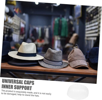 CHILDWEET Universal Baseball Caps Inner Supports Hat Holders 20Pcs Lightweight Plastic Hat Shapers to Prevent Deformation and Maintain Shape for Storage and Travel