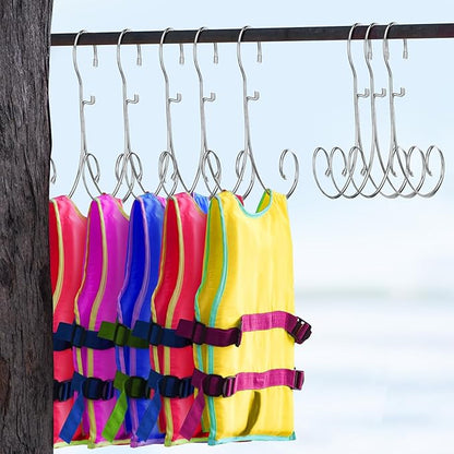Colingmill 10 Pcs Lingerie Hangers Bathing Suit Hangers Life Jacket Non Slip Cascading Racks for Tank Tops, Sports Bra, Yoga Tops, Lingerie, Swimsuits