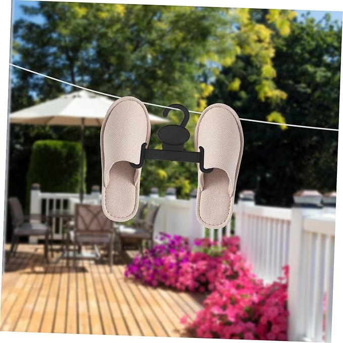 SOLUSTRE Slippers Hangers 20pcs Storage Hooks Shoe Hanger for Home Plastic Shoe Organizer Hanging Organizer