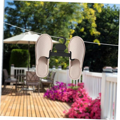 SOLUSTRE Slippers Hangers 20pcs Storage Hooks Shoe Hanger for Home Plastic Shoe Organizer Hanging Organizer