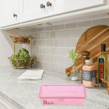 Silverware Organizer Utensil Holder,Cabilock Utensil Holder For Countertop With Lid,Plastic Cutlery Drawer Organizer For Drawer,Silverware Organizers Flatware Organizer For Kitchen(Random Color)