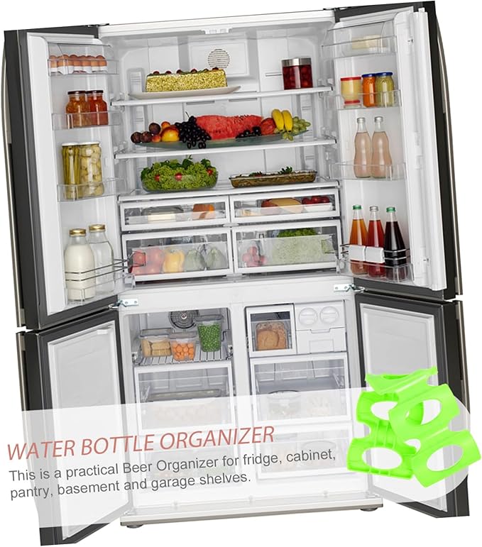 Cabilock Soda Can Dispenser for Refrigerator – Practical Silicone Beer Mat Easy Glide Pusher – Convenient Organizer for Fridge Supplies and Beverage Storage