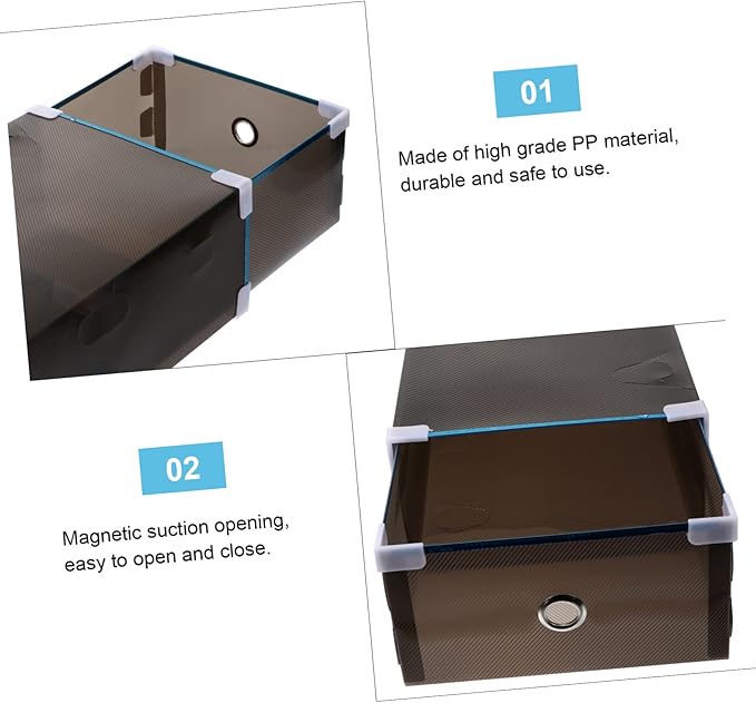 MAGICLULU Cube Storage Bins Dividers 2pcs Desktop Storage Boxes Organizing Bins Home Supplies Holder