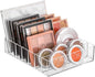TWUTGAYW Eyeshadow Palette Organizer, Acrylic Clear Make Up Organizers and Storage Holder, Cosmetics Makeup Drawer Organizer for Vanity Bedroom 7 Section BPA Free Vanity Organizers and Storage