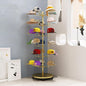 6 Tier Hat Rack with 30 Hooks, Freestanding Hat Rack Stand, Metal Hat Organizer Rack, Rolling Retail Hat Display Rack for Home/Store(Gold,6 Tier)