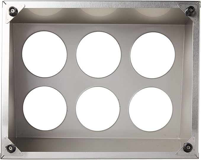 Winco 6 Hole Flatware Cylinder Holder, 2-Tier