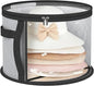 Oversized Clear Hat-Organizer Bag for Travel and Storage, Large Capacity Caps Cowboy Hat-Storage for Closet With Handles, Hat Box Storage for Women & Men (Grey)