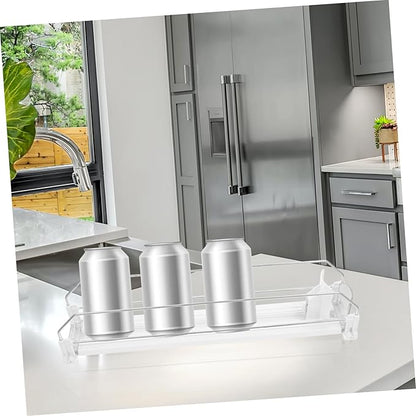 Modern Beverage Storage Box Fridge Drink Organizer Soda Can Dispenser Pusher Glide Touchless for Refrigerator Supermarket Display