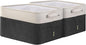 BALEINE 2 Pack Fabric Closet Storage Bins for Shelves, Linen Closet Organizers and Storage, Decorative Baskets for Organizing, Shelf, Clothes, Home, Office (Black, 15"x11"x9.5")