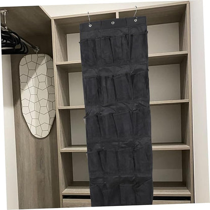 Garneck Door Hanging Shoe Organizer Bag Non-Woven Storage Pouch for Shoes Wall Mount Home Decor Accessory