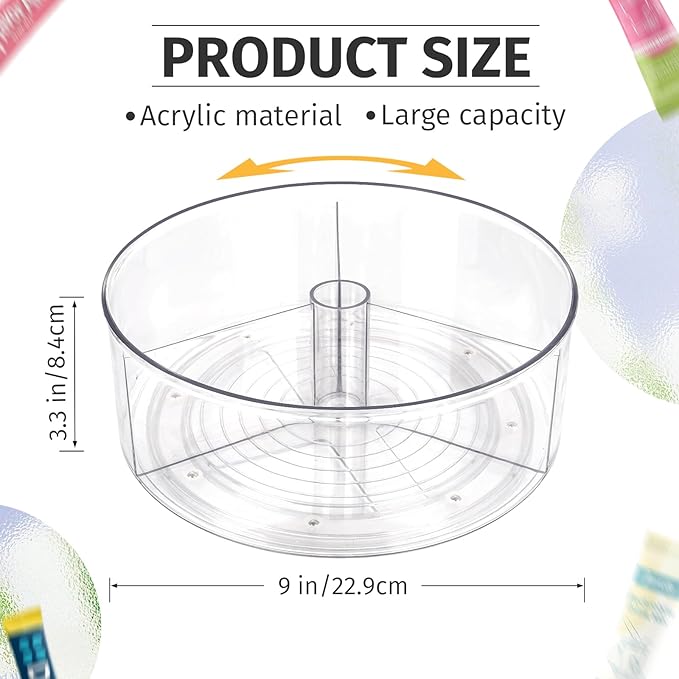 Drink Packet Organizer for Powdered Drink Mix,Powder Packet,Water Packet,Water Flavor Packet,Lazy Susan Organizer for Drink Mix Rotating Holder for Necessities