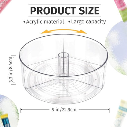 Drink Packet Organizer for Powdered Drink Mix,Powder Packet,Water Packet,Water Flavor Packet,Lazy Susan Organizer for Drink Mix Rotating Holder for Necessities