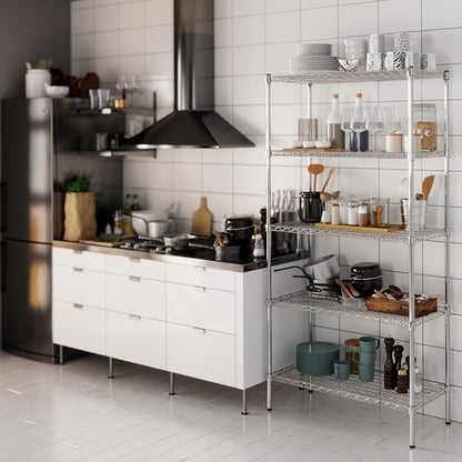 18" Deep x 36" Wide x 74" Height Wire Shelving Kit | 5-Tier | NSF Commercial Storage Rack Unit