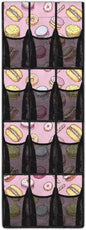 Pink Behind The Door Organizer 12 Pockets Shoe Holder Hanger for Living Room Space Saving Over The Door Shoe Organizer Bathroom Cookie Wall Hanging Storage for Closet