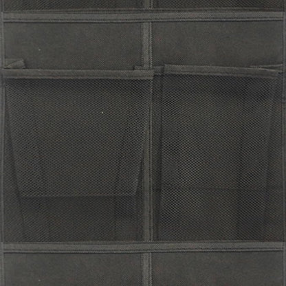 Black Over Door Shoe Organizer, 12 Large Pockets Hanging Storage for Closet Organization, Space Saving Shoe Rack and Accessory Holder