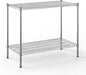 21" Deep x 42" Wide x 34" Height Wire Shelving Kit | 2-Tier | NSF Commercial Storage Rack Unit