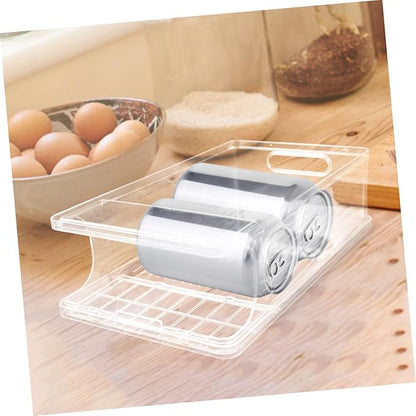 Cabilock Beverage Dispenser Stand Fridge Can Organizer Capacity Soda Can Holder for Kitchen Office