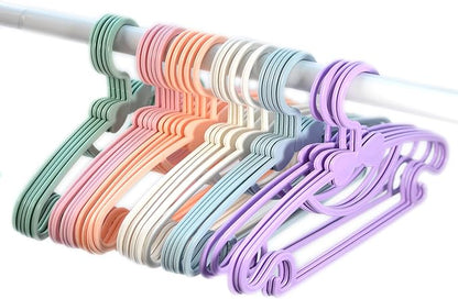 YYaaloa 10pcs Kids Clothes Hangers - Baby & Toddler Plastic Hangers (Pink, 10pcs)