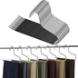 Blanket Hangers Open-Ended 10 Pack Heavy Duty Space Saving Jeans/Quilt/Trouser/Pants Hangers for Men WomenThick Stainless Steel Multi Purpose Non-Slip Hanger for Pants Scarf Trousers Han