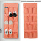 Over the Door Shoe Organizer, Hanging Shoe Rack Storage Holder with 12 Large Pockets for Closet Door, Men Women Kids Shoes, Cruise(Orange