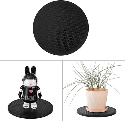 ZZRANYE 10 Inch Heavy Duty Rotating Swivel Stand - 360 Degree Rotating Lazy Susan Base with Steel Ball Bearings for Model Base/Rotating Plants/Crafts Stand Monitor/TV/Monitors/Potted Plants