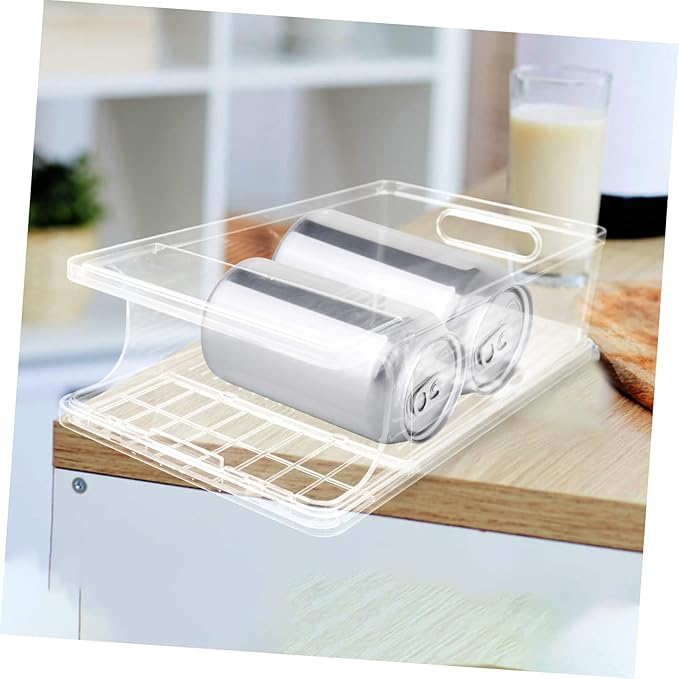 GLEAVI Drink Organizer for Pantry Stackable Can Holder Multi-function Fridge Soda Can Dispenser Stand