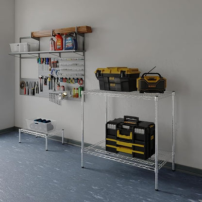 21" Deep x 36" Wide x 34" Height Wire Shelving Kit | 2-Tier | NSF Commercial Storage Rack Unit