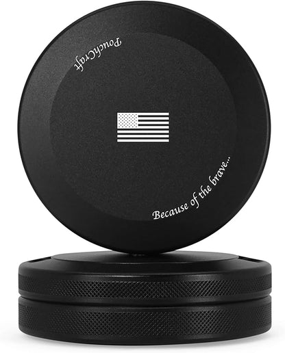 Metal Can | Metal Container for Pouches | Aluminum Used Pouch Storage Tin | Airtight O-Ring Moisture Odor Proof EDC Pocket Tin | Defiance Edition (Black)