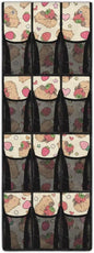 Cute Capibala Over The Door Shoe Organizer 12 Pockets Wall Hanging Storage for Living Room Strawberry Door Hanger Organizer Mesh Fabric Flower Shoe Holder Hanger for Kindergarten