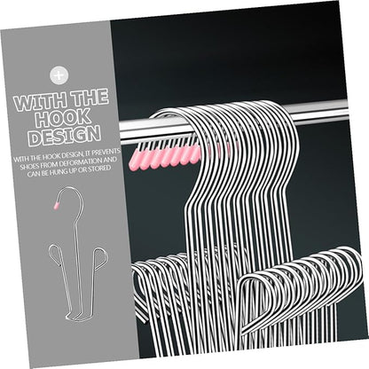 MAGICLULU Shoes Hanger Drying Rack with 5 Connectable U-shaped Hooks for Household Slippers Organizer Wall-mounted Hanging Shoe Drying Rack for Balcony and Closet Random Random Color